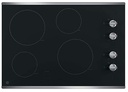 Tope Electrico 76 Cm GE Con Perillas Vitroceramica Negro