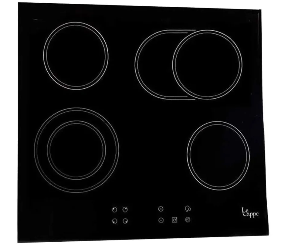 Tope Electrico 77 Cm Lecappe Vitroceramica Control Tactil Negro