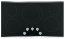 Tope Electrico 90 Cm GE Con Perilla Vitroceramica Negro