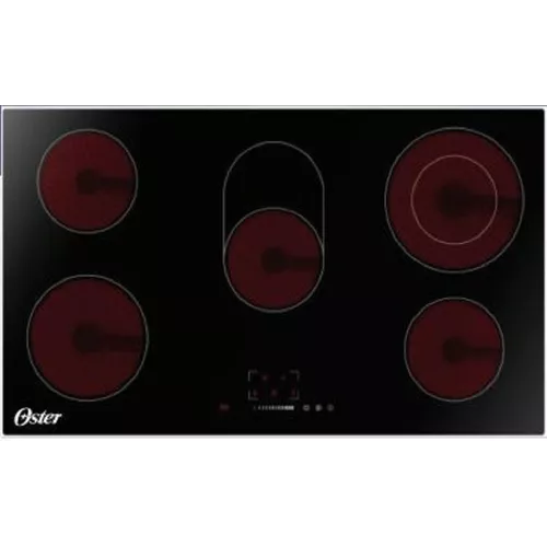 Tope Electrico 90 Cm Oster Vitroceramica Control Tactil Negro
