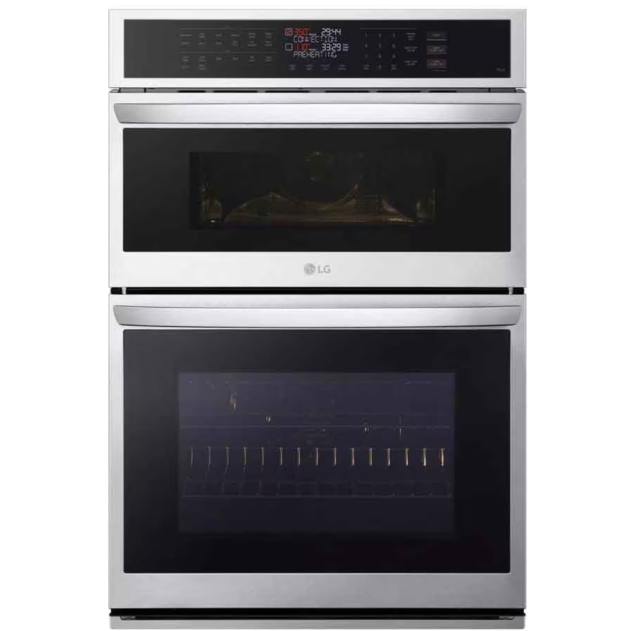 Torre De Horno Microondas 76 Cm LG Smart De Conveccion Con Freidora De Aire Acero 