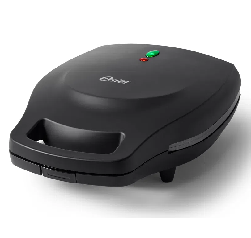 Tosty Arepa Oster 6 Porciones Antiadherente Compacto 1200W Negro