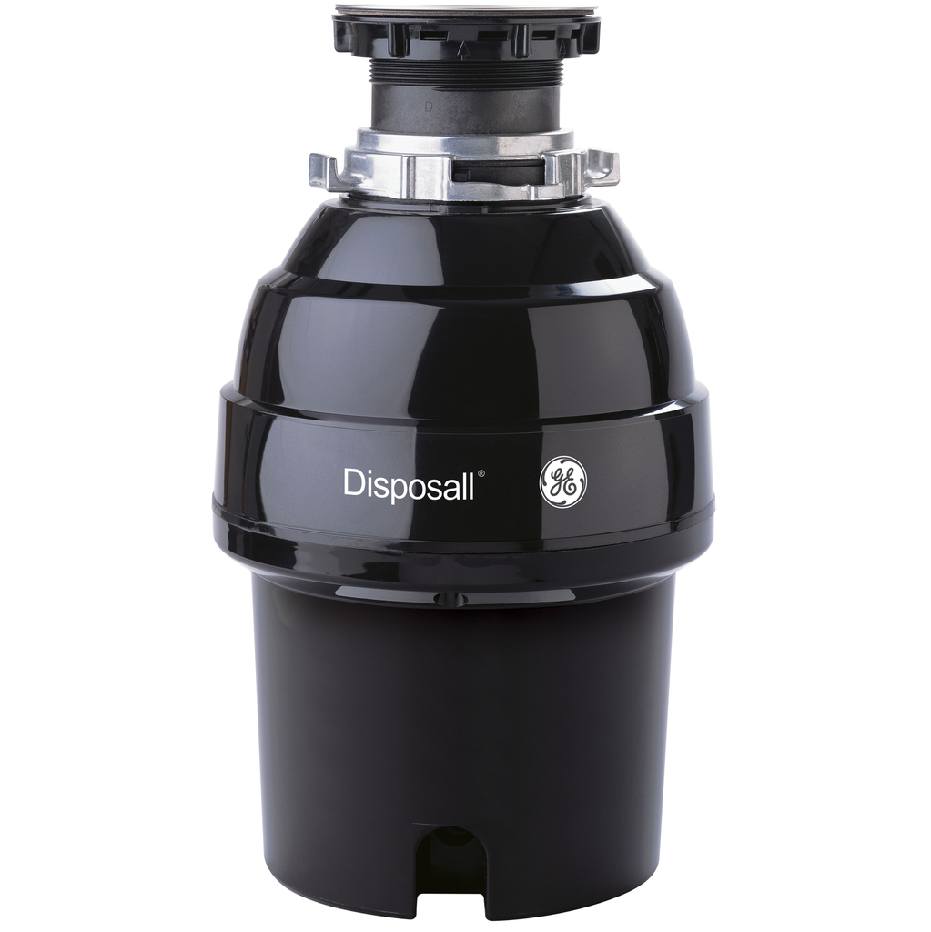 Triturador De Desperdicios GE De Alimentacion Continua Para Fregaderos 3/4 Hp Sin Cable Negro