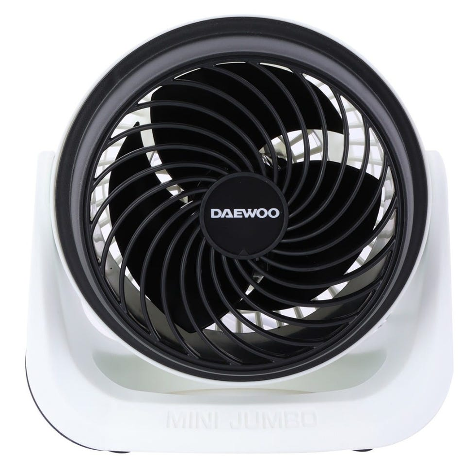 Ventilador De Mesa Daewoo 18 Cm 3 Vel 3 Aspas Inclinacion Ajustable Negro