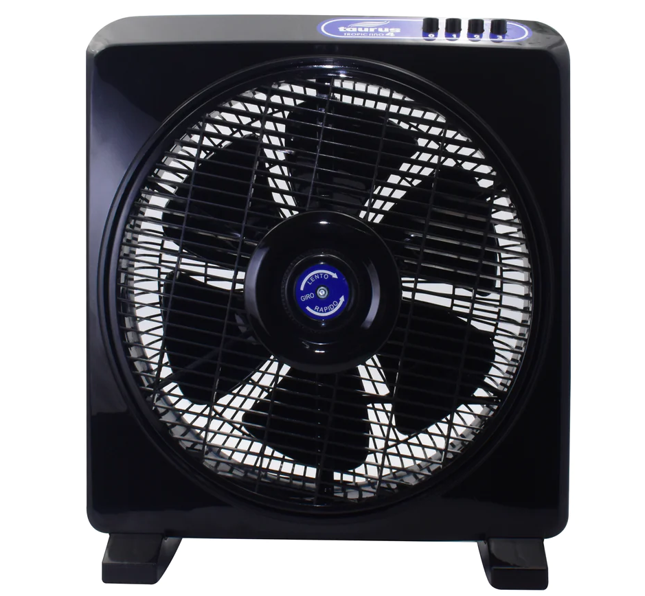 Ventilador De Mesa Taurus 31 Cm 3 Vel 6 Aspas Negro