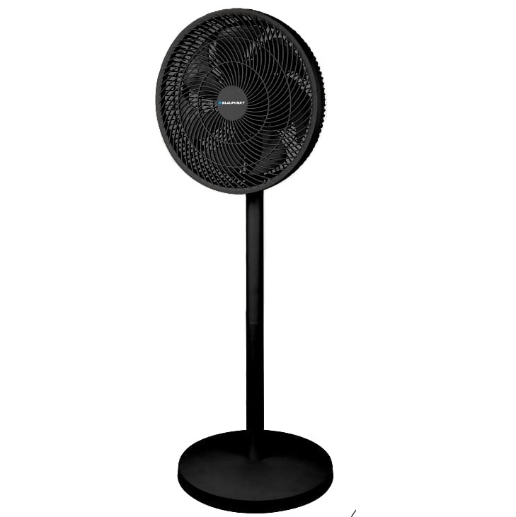Ventilador De Pedestal Blaupunkt 36 Cm 3 Vel 7 Aspas Oscilante De Plastico Negro
