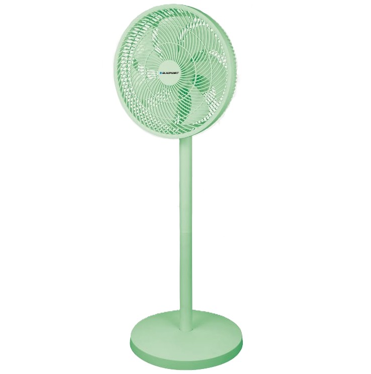 Ventilador De Pedestal Blaupunkt 36 Cm 3 Vel 7 Aspas Oscilante De Plastico Verde