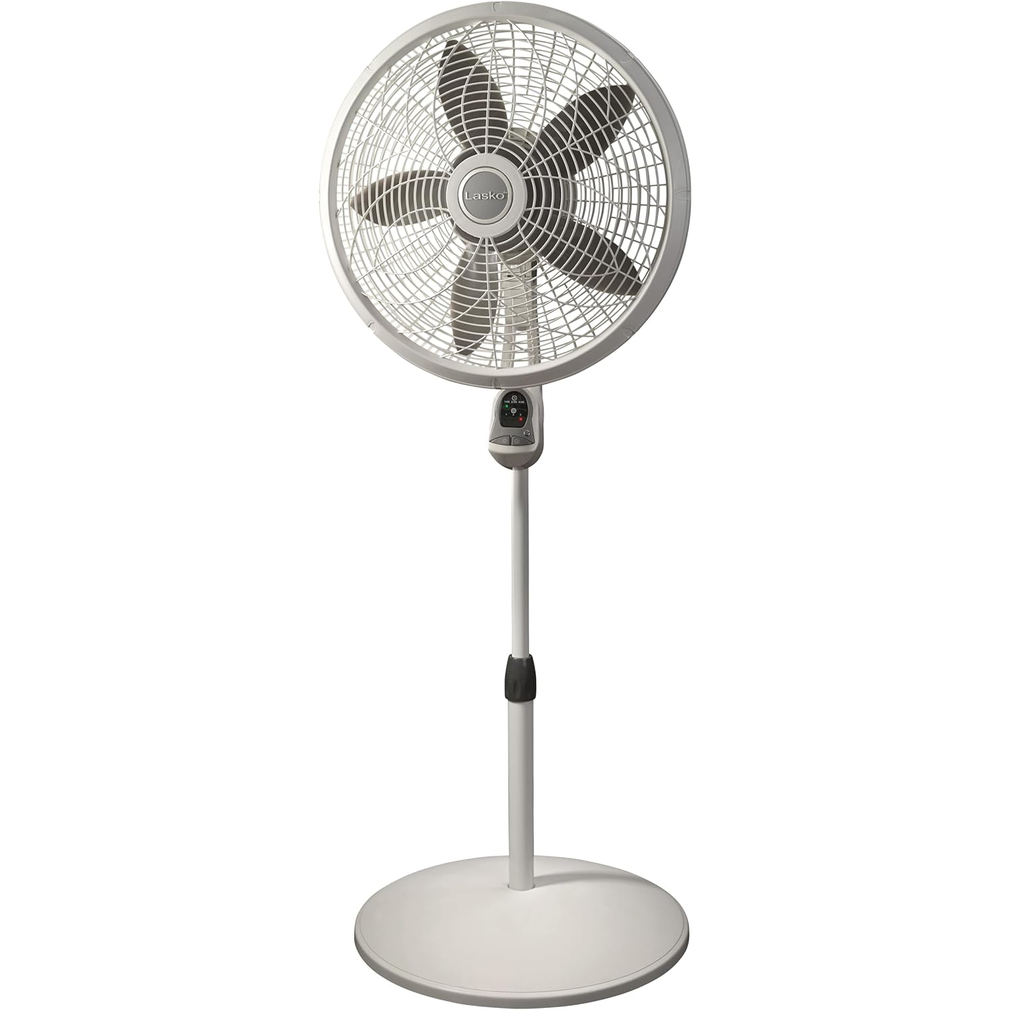 Ventilador De Pedestal Lasko 45 Cm 3 Vel Oscilante Blanco