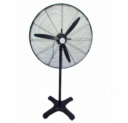 Ventilador De Pedestal Royal Industrial 76 Cm 3 Vel 3 Aspas Oscilante Negro