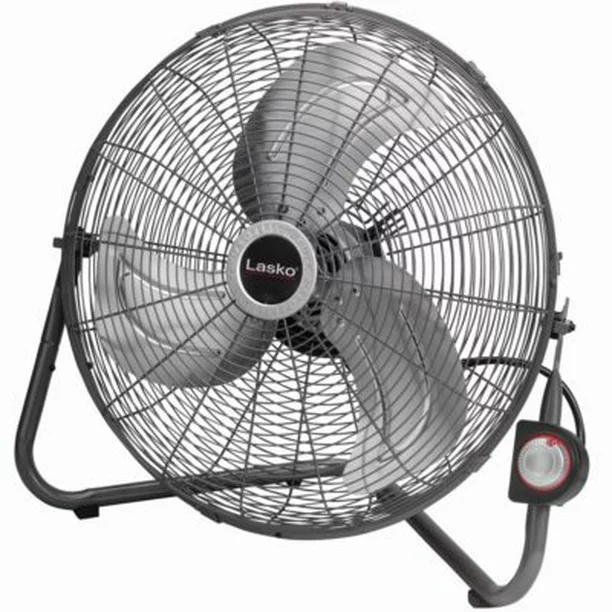 Ventilador De Piso Y Pared  Lasko 50 Cm 3 Vel 3 Aspas Inclinacion Ajustable Negro