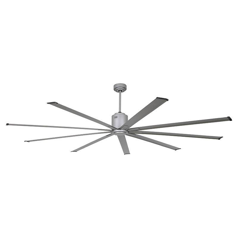Ventilador De Techo Westinghouse Evolution 96 244 Cm 9 Aspas Con Control Plateado