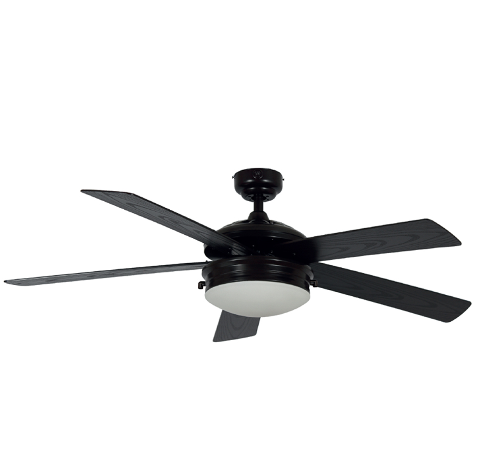 Ventilador De Techo Westinghouse Orionex 132 Cm 3 Vel 5 Aspas Con Lampara Negro 