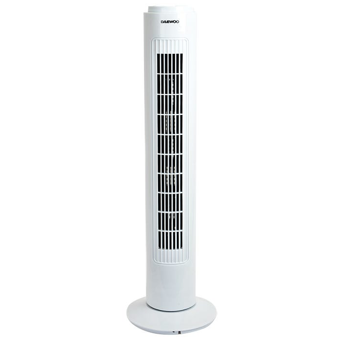 Ventilador De Torre Daewoo 73 Cm 3 Vel Oscilante Blanco
