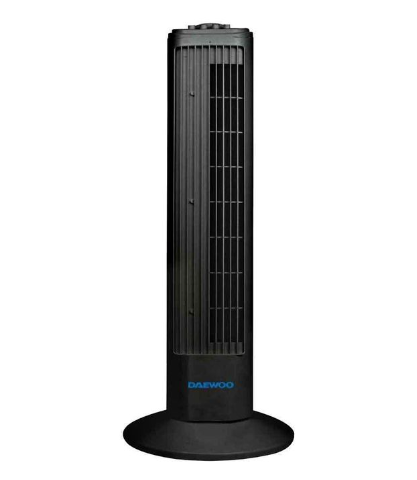 Ventilador De Torre Daewoo 73 Cm 3 Velocidades Negro