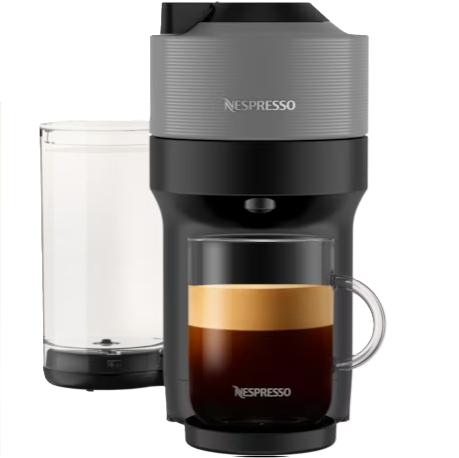 Cafetera Expreso Nespresso Vertuo Pop+ Sistema De Extraccion De Capsulas Gris Y Negro GCV612550047
