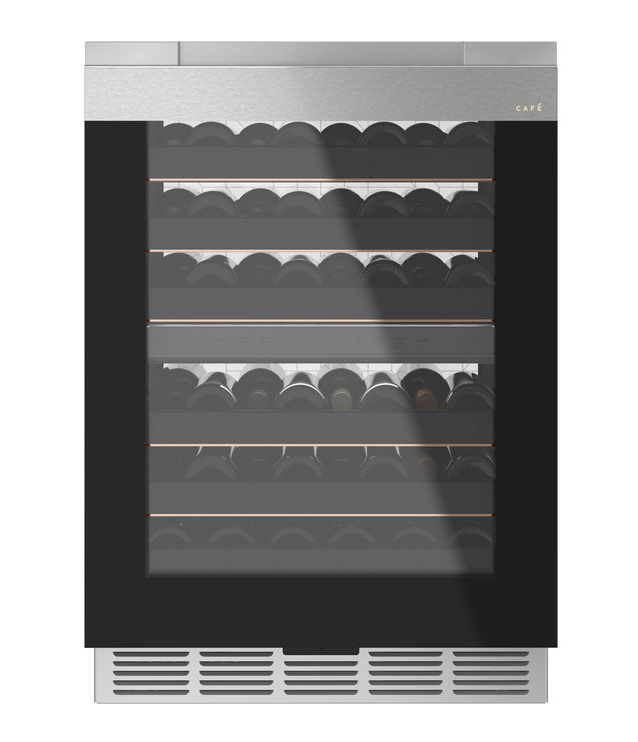 Vinera Cafe 60 Cm 46 Botellas Smart Doble Zona Empotrable Acero