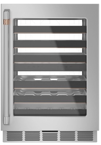 Vinera Cafe 60 Cm 46 Botellas Smart Doble Zona Empotrable Acero