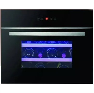 Vinera Tecnolam 60 Cm 24 Botellas Empotrable Negro