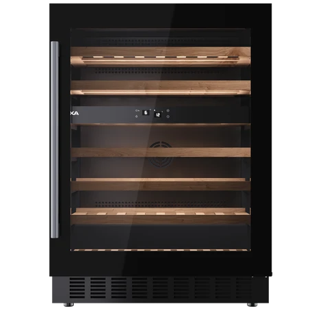 Vinera Teka 60 Cm 46 Botellas Panel Tactil LED Luz Interior Empotrable Negro