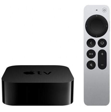 Apple TV 4K Gen2 Transmisor De Medios UHD Con Wi-Fi 6 Bluetooth Y Siri Negro