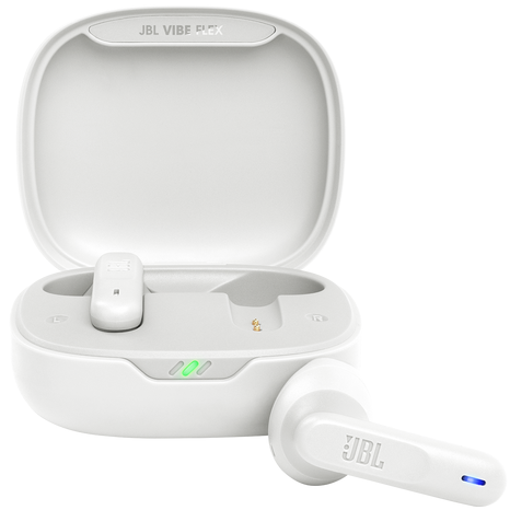 Audifonos JBL Vibe Flex In Ear Inalambricos Smart Ambient Resistente Al Agua Blanco
