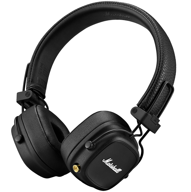 Audifonos Marshall Major IV On Ear Inalambricos Con Bluetooth Perilla De Control Negro
