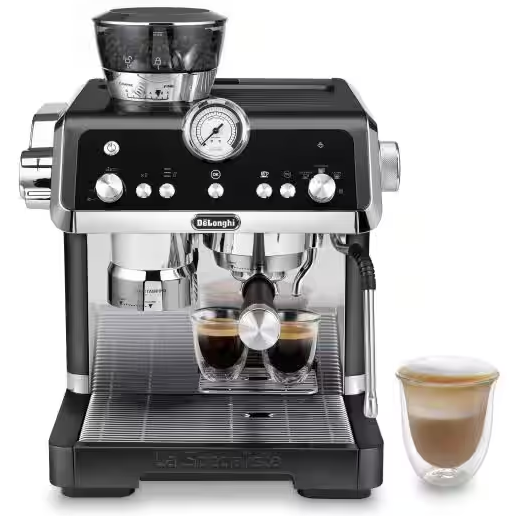 Cafetera Expreso Delonghi La Specialista Maestro 19 Bares Molino Con Sensor Y Espumador Negro