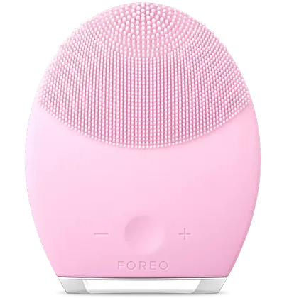 Cepillo Limpiador Facial Foreo Luna 2 De Silicona Con Vibracion Constante Rosado
