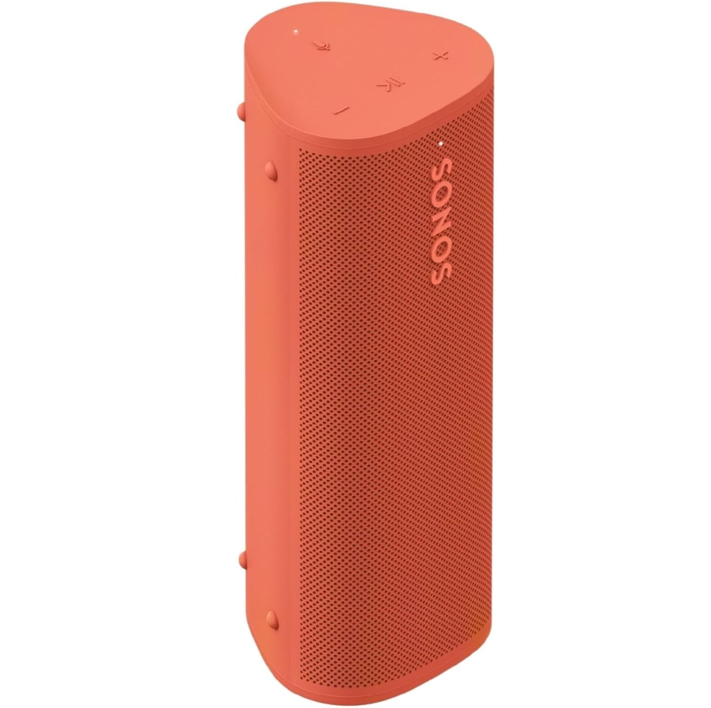 Corneta Sonos Roam 2 Portatil Recargable Con WiFi Bluetooth Resistente Al Agua Y Polvo Rojo