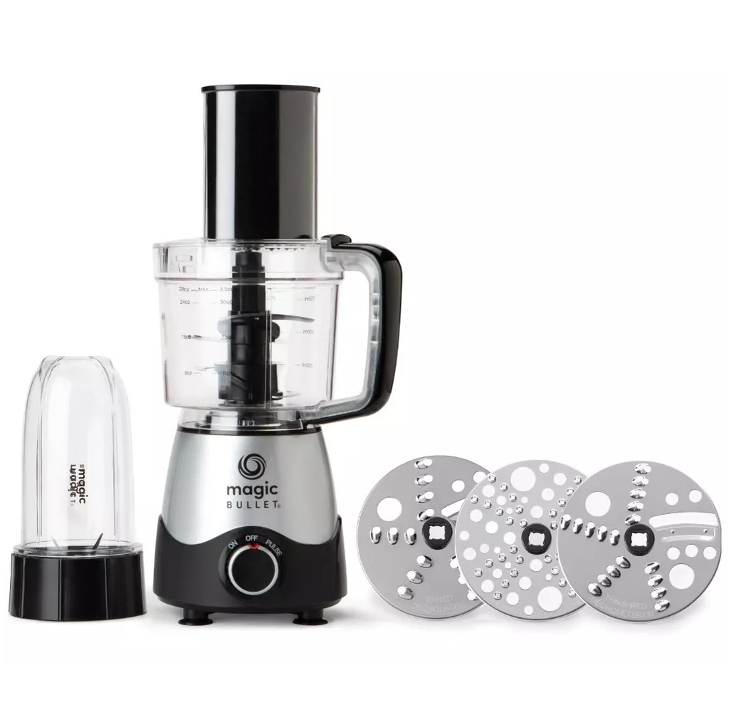 Licuadora Extractor De Jugo Magic Bullet Kitchen Express Con Vaso Y Acc 250W Negro Y Gris