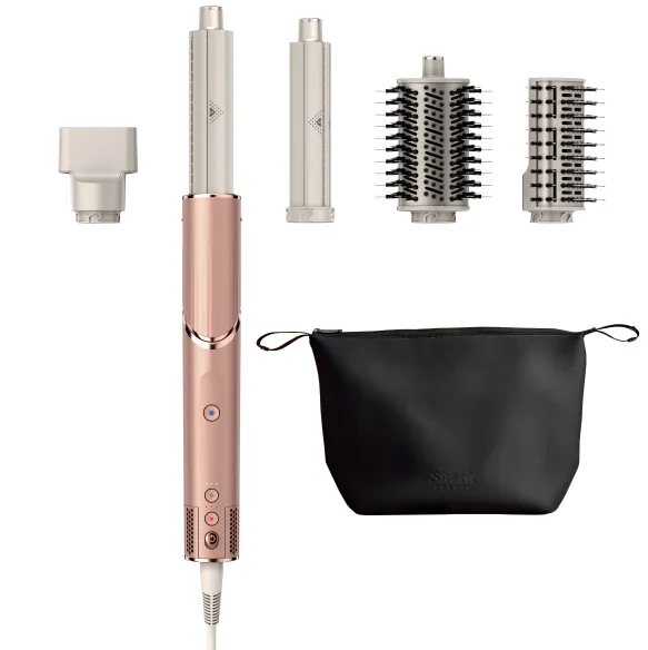 Multiestilizador Shark FlexStyle Edicion Limitada Con Cepillo Alisador Y Acc Rosado Metalizado