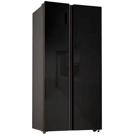 Nevera Vetrux 19 Pies Inverter Turbo Express 2 Ptas 90 Cm Vidrio Espejo Negro