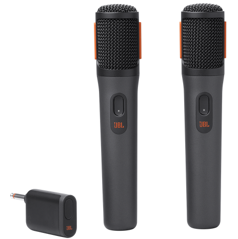 Set De Microfonos JBL Inalambricos Recargable 2 Microfonos Con Receptor Doble Canal Negro