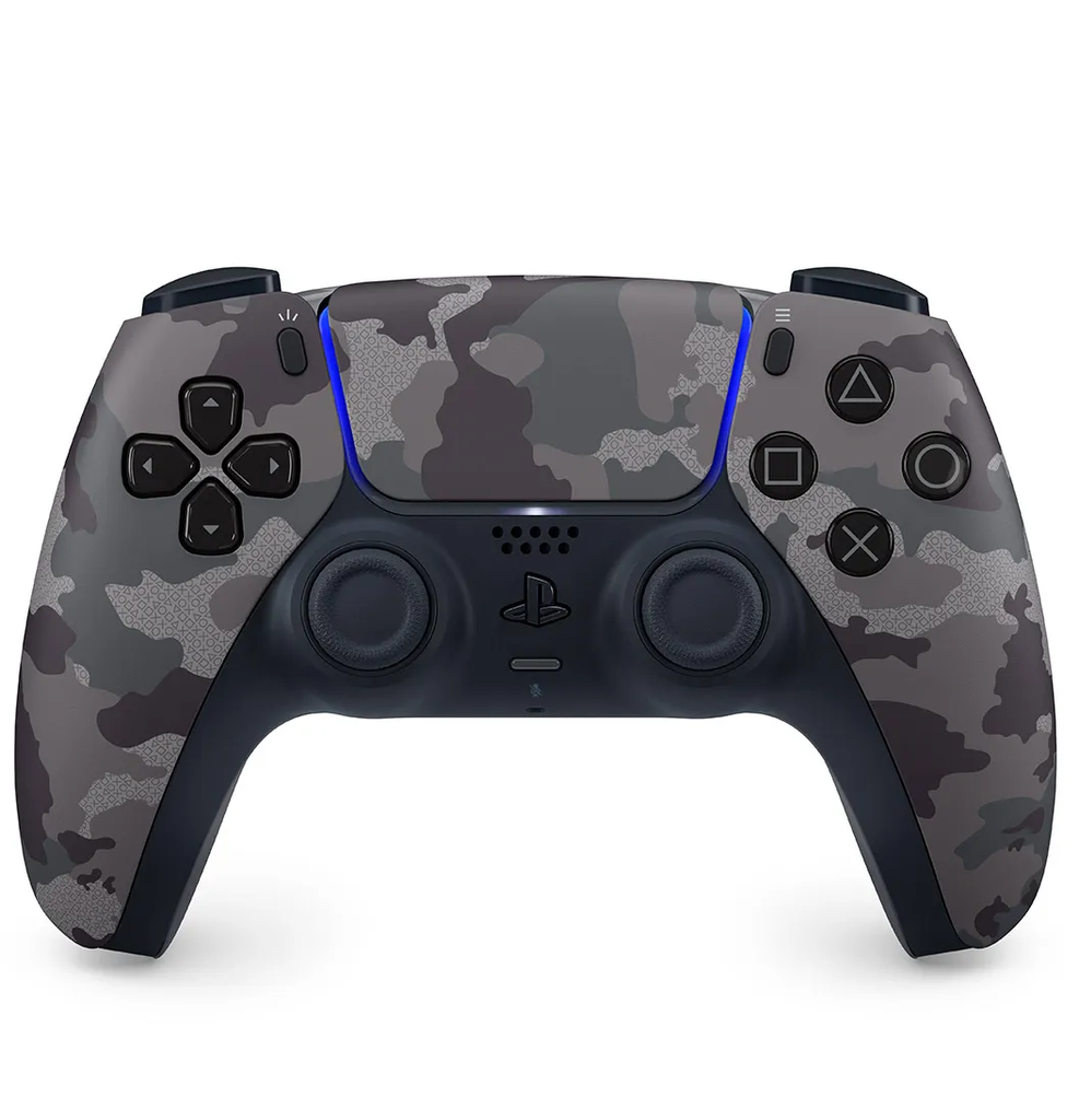 Control Sony Inalambrico Dualsense PS5 Sensaciones Amplificadas Camuflaje Gris