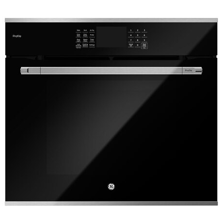 Horno Electrico 80 Cm GE Profile De Conveccion Con Freidora De Aire Display Tactil Vidrio Negro