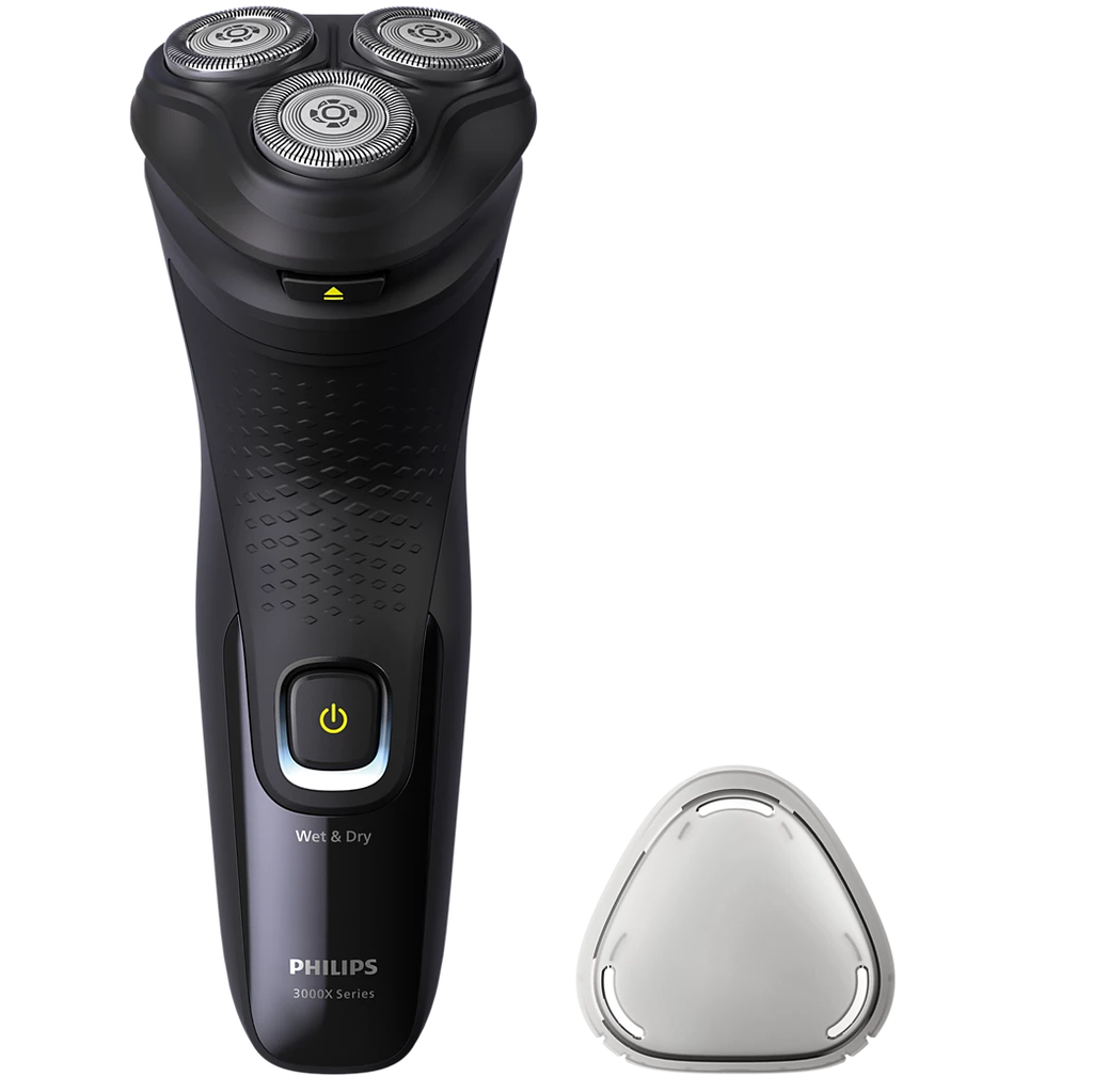 Afeitadora Philips Shaver 3000X Para Rostro 27 Cuchillas Auto Afilables Seco Y Mojado Negro