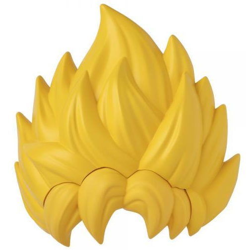 Cabello Goku Super Saiyan Bandai Dragon Ball Amarillo