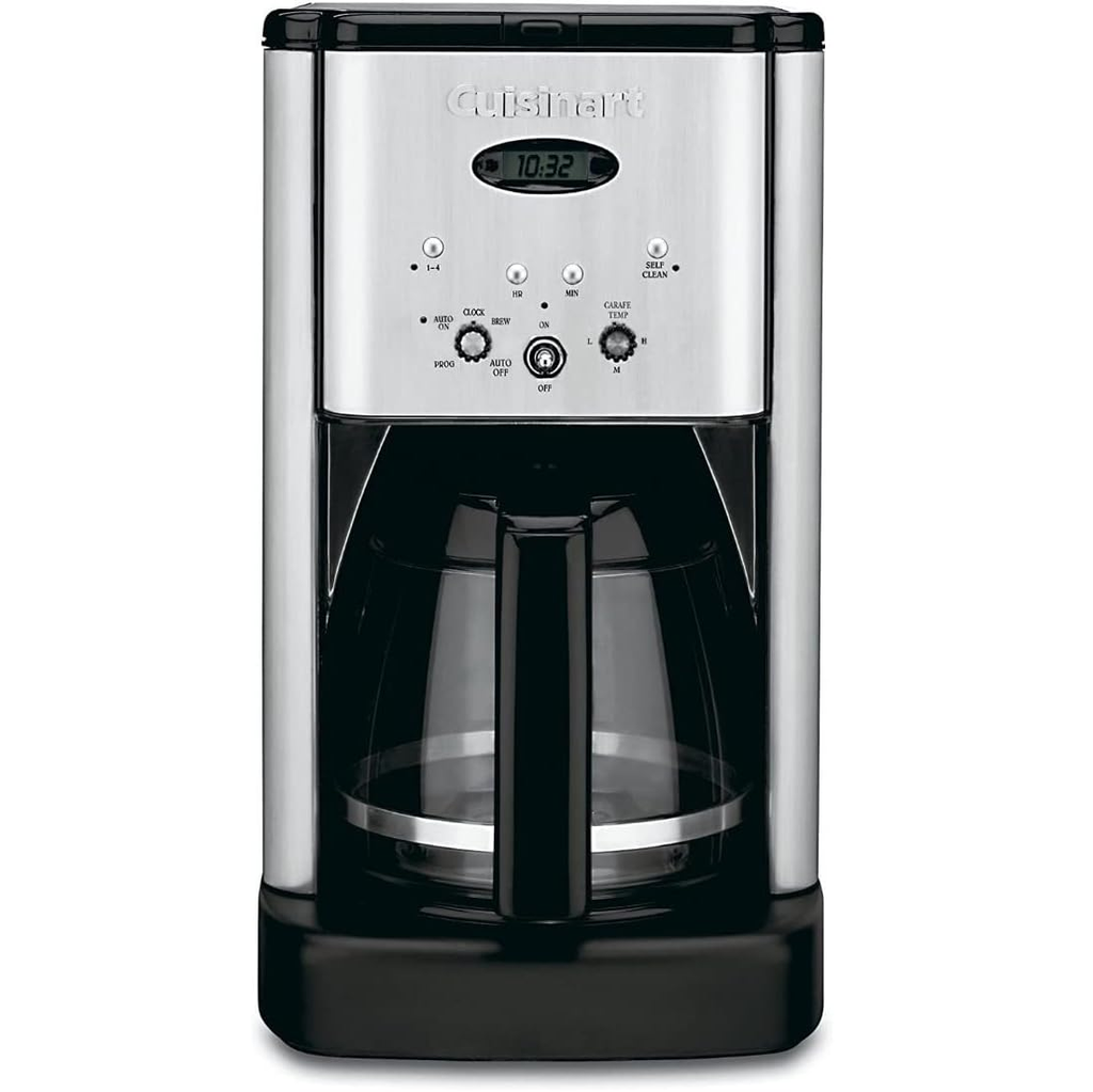 Cafetera Cuisinart 12 Tazas Programable Funcion De Pausa Y Servir Acero Y Nagro