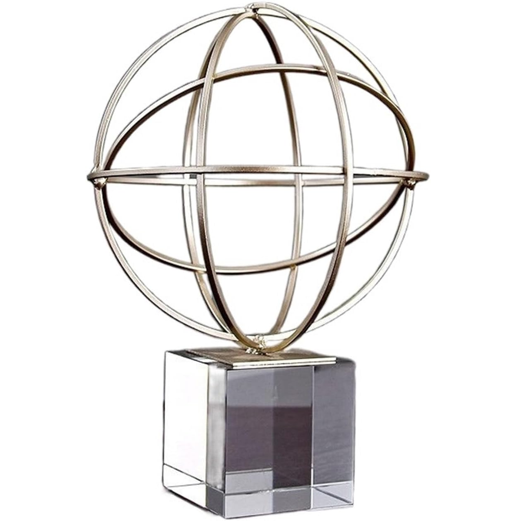 Figura Circular Concepts De Metal 16X16X25 Cm Plateado