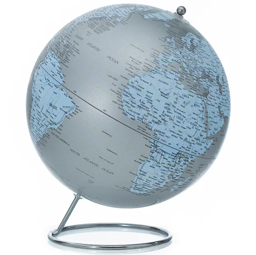 Globo Terraqueo Concepts 20X20X23.5 Cm Azul Y Gris