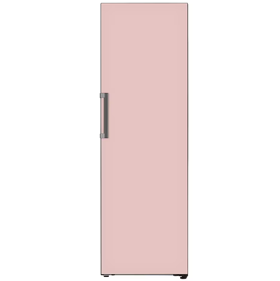 Nevera LG Objet 12 Pies Inverter LinearCooling DoorCooling 1 Pta De Vidrio 60 Cm Rosado