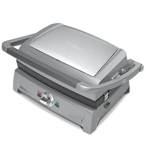 Parrillera Electrica Cuisinart Panini 5 En 1 Antiadherente Con Placas Extraibles Reversibles Acero