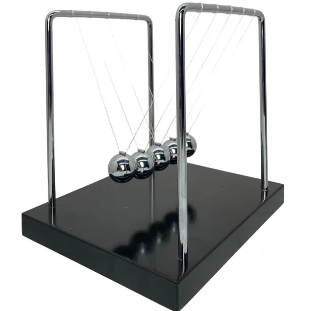 Pendulo De Newton Concepts 15X18X18 Cm Plateado Y Negro