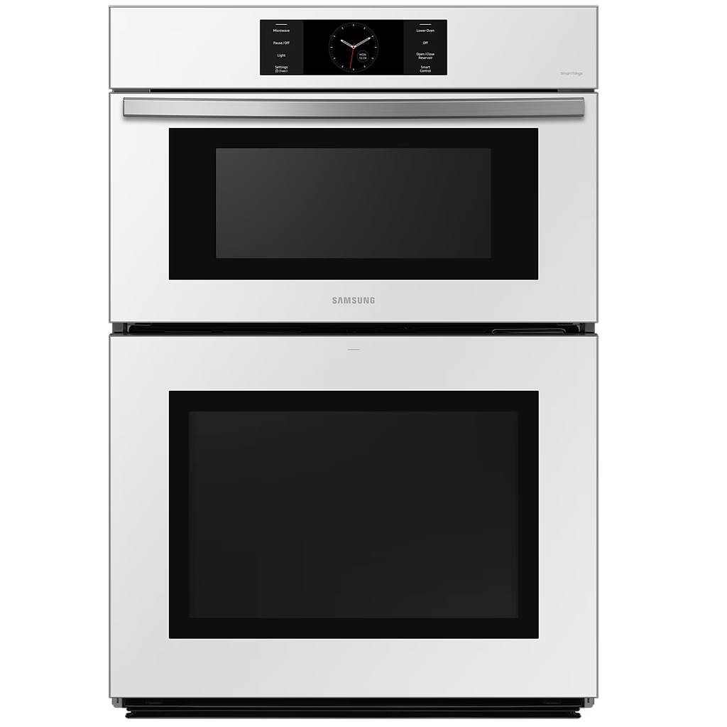 Torre De Horno Microondas 76 Cm Samsung Bespoke Smart De Conveccion Con Freidora De Aire Blanco