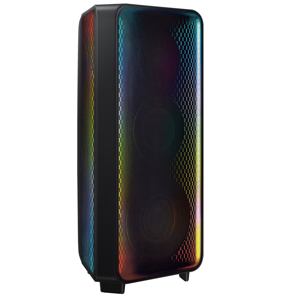Torre De Sonido Samsung Recargable Bidireccional Con Bajo Bluetooth Resistencia Al Agua 1700W Negro