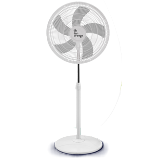 Ventilador De Pedestal Fan Freeze 3 Vel 5 Aspas 60W Blanco