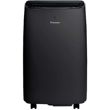 Aire Portatil 12000 Btu Tecnolam Slim Deshumidificador Y Ventilador Con Control Y Ruedas 110V Negro