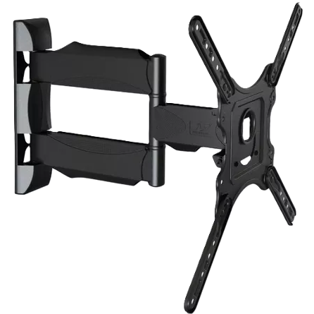 Base Para TV Elitec 32"A 65" Brazo Giratorio Inclinable Y Rotacion Lateral Negro