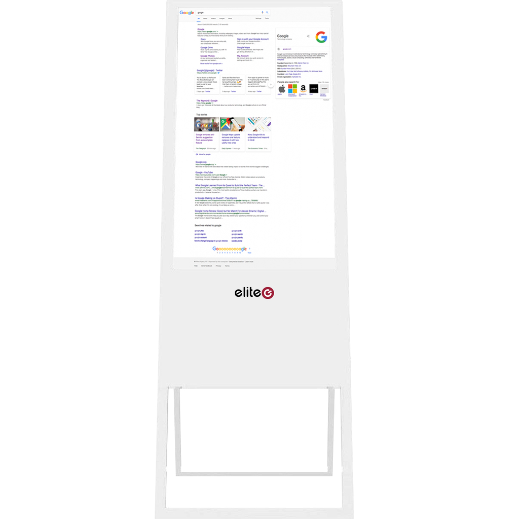 Pantalla Comercial Informativa 49" Elitec Smart Sistema Windows Blanco