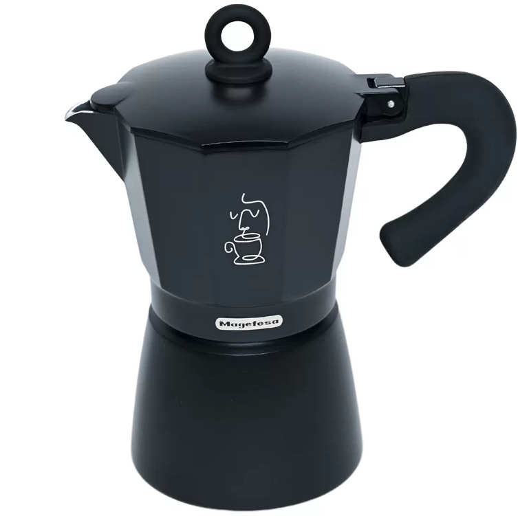 Cafetera Magefesa Italiana Paolo 6 Tazas Negro